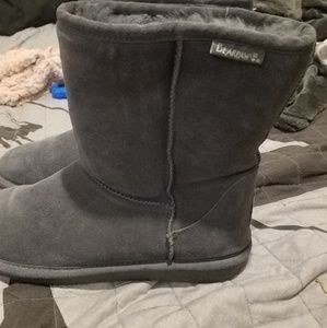 Gray bearpaw boots